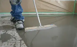 Uneven floor being professionally repaired in Tempe, AZ
